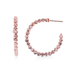 14K GOLD DISCO HOOPS (1")