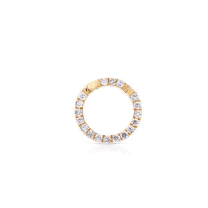 14K YELLOW GOLD DOUBLE SIDED DIAMOND CONNECTOR