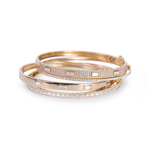 DIAMOND CIGAR BAND BANGLE WITH INSET BAGUETTE DIAMONDS
Sally Baguette and Brilliant Diamond Bangle
Baguette and Brilliant Diamond Bangle
Diamond Bangle
Luxury Diamond Bangle
14K Gold Diamond Bangle
Diamond bangle
Baguette bangle
Brilliant diamond bracelet
Luxury bangle
Designer bangle
Fine jewelry bracelet
Custom diamond bangle
Elegant bangle
Diamond jewelry
Luxury bracelet