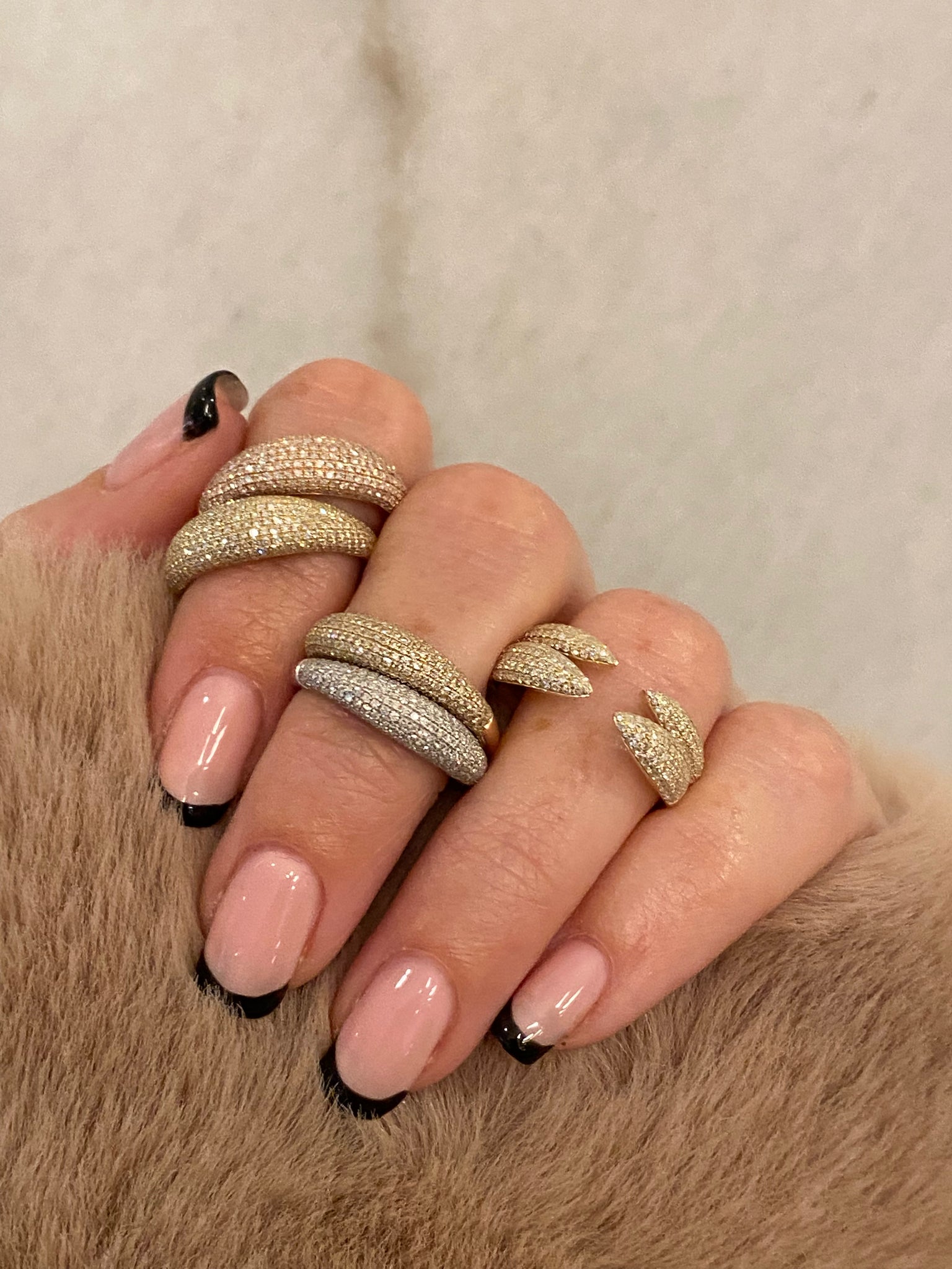 DIAMOND DOME RINGS LARGE LEFT 
Diamond Dome Ring
Elegant Diamond Dome Band
Diamond Dome Ring Design
14K Gold Diamond Dome Ring
Dome Shaped Diamond Ring
