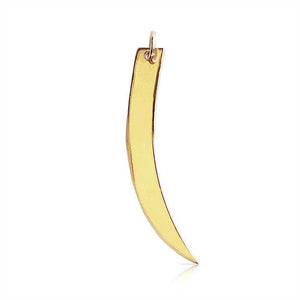 SOLID GOLD TUSK CHARM