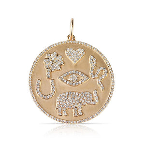 DIAMOND AND GOLD LUCKY TALISMAN