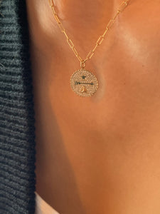 14K GOLD AND DIAMOND ARROW MEDALLION
Medium Karma Diamond Talisman Charm
Karma Diamond Talisman Pendant
Medium Diamond Karma Charm
Diamond Karma Protection Charm
Karma Talisman with Diamonds
Diamond charm
Karma pendant
Protection charm
Fine jewelry
Designer talisman
Luxury pendant
Statement charm
Custom karma jewelry
Amulet