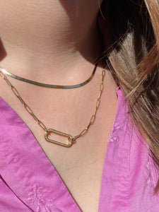 14K SOLID LIQUID GOLD NECKLACE