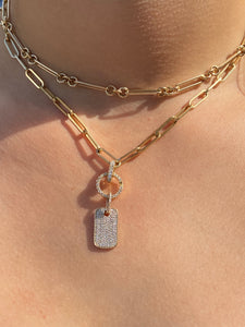 LONG LINK 14K GOLD HOLLOW CHAIN