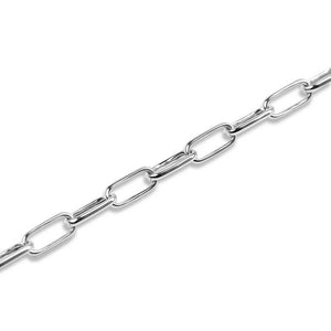 WHITE GOLD PAPERCLIP CHAIN