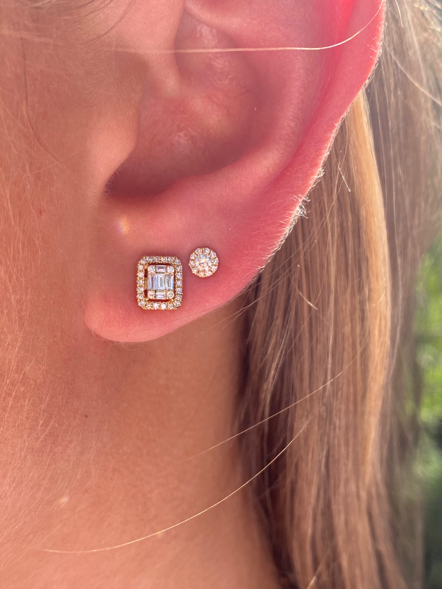 AUDREY BRILLIANT CUT DIAMOND EARRINGS