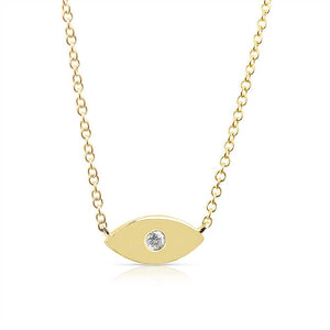 Mini Diamond Evil Eye Necklace