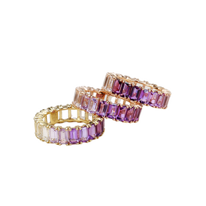 14K Gold Purple Ombre Amethyst Ring
Purple Ombré Amethyst Eternity Band
Emerald Cut Amethyst Ring
Amethyst Eternity Band
Purple Ombré Amethyst Ring
Emerald Cut Eternity Band
