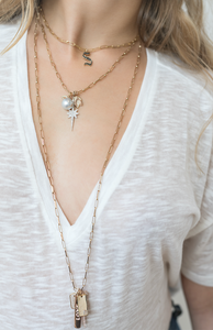 Solid Gold Wishbone Charm