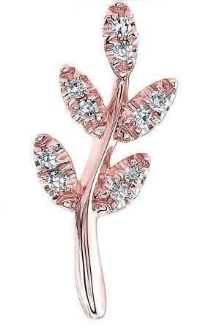 OLIVE BRANCH DIAMOND STUDS