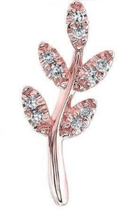OLIVE BRANCH DIAMOND STUDS