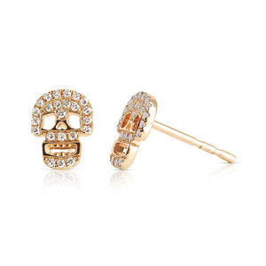 Diamond Skull Studs