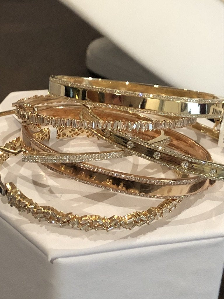 DIAMOND BANGLE STACK