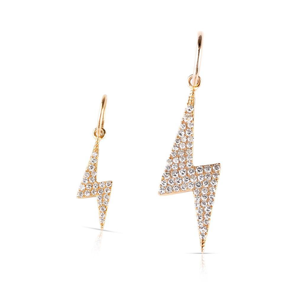 DIAMOND LIGHTNING BOLT CHARMS - MINI AND SMALL