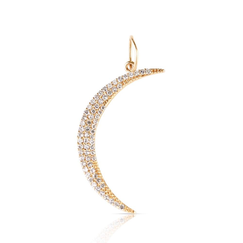 DIAMOND CRESCENT MOON CHARM