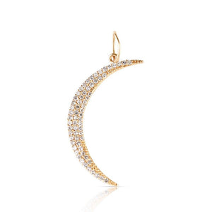 DIAMOND CRESCENT MOON CHARM