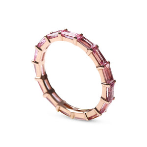 PINK SAPPHIRE ETERNITY BAND STACKING RING