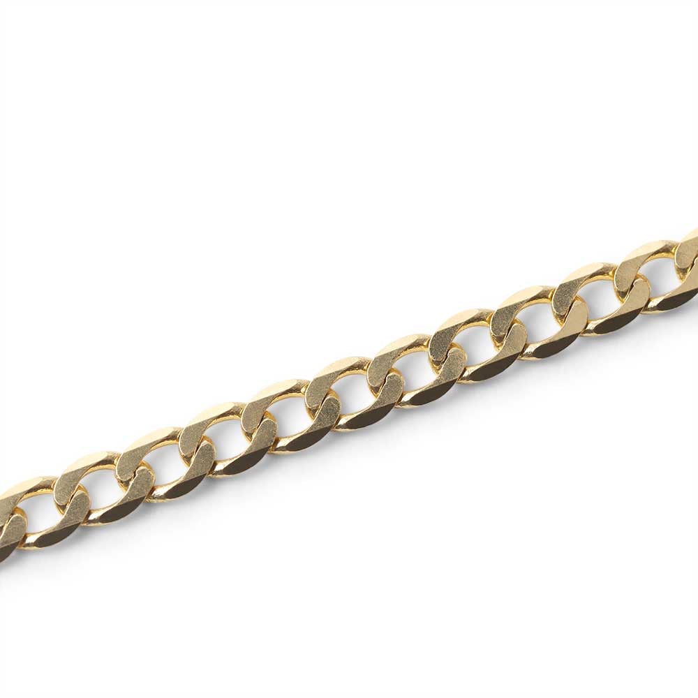 14K SOLID GOLD OPEN LINK CHAIN (3.7MM)