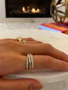 14K GOLD AND DIAMOND QUADRUPLE CRISSCROSS RING
Quad Crisscross Gold and Diamond Ring
Crisscross Gold and Diamond Ring
Gold and Diamond Quad Crisscross Ring
Elegant Crisscross Gold and Diamond Ring
Designer Quad Crisscross Gold Diamond Ring
