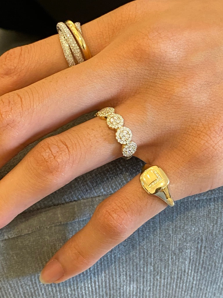 14K GOLD AND DIAMOND RING