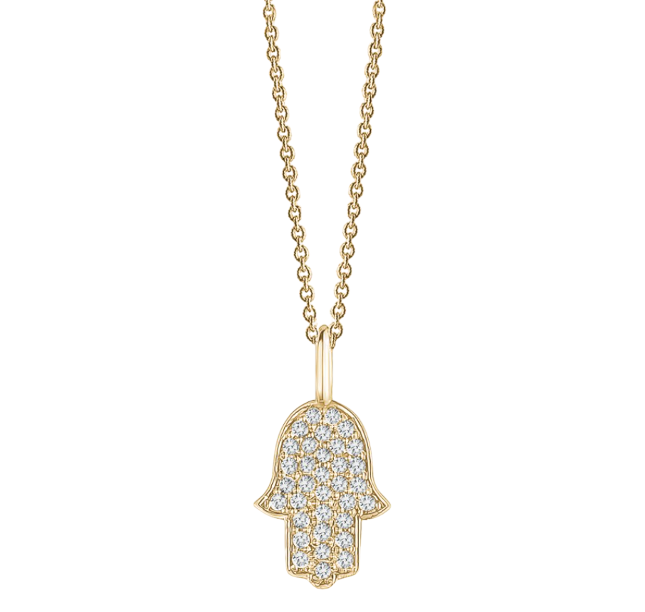 DIAMOND HAMSA NECKLACE
