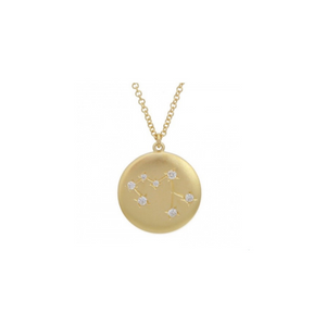14K Yellow Gold Zodiac Constellation Necklace Sagittarius