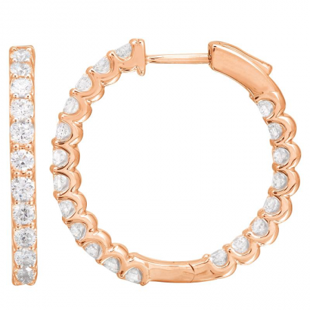 ANNA LARGE CLASSIC DIAMOND HOOPS