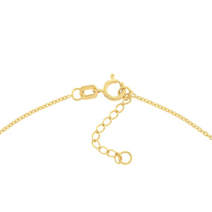 14K GOLD EVIL EYE DANGLE ANKLET