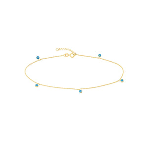 Gold evil 2025 eye anklet