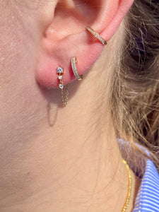 DIAMOND CHAIN EARRINGS