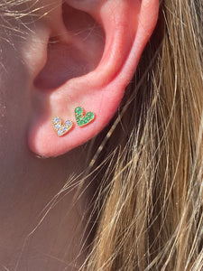 DIAMOND HEART EARRINGS