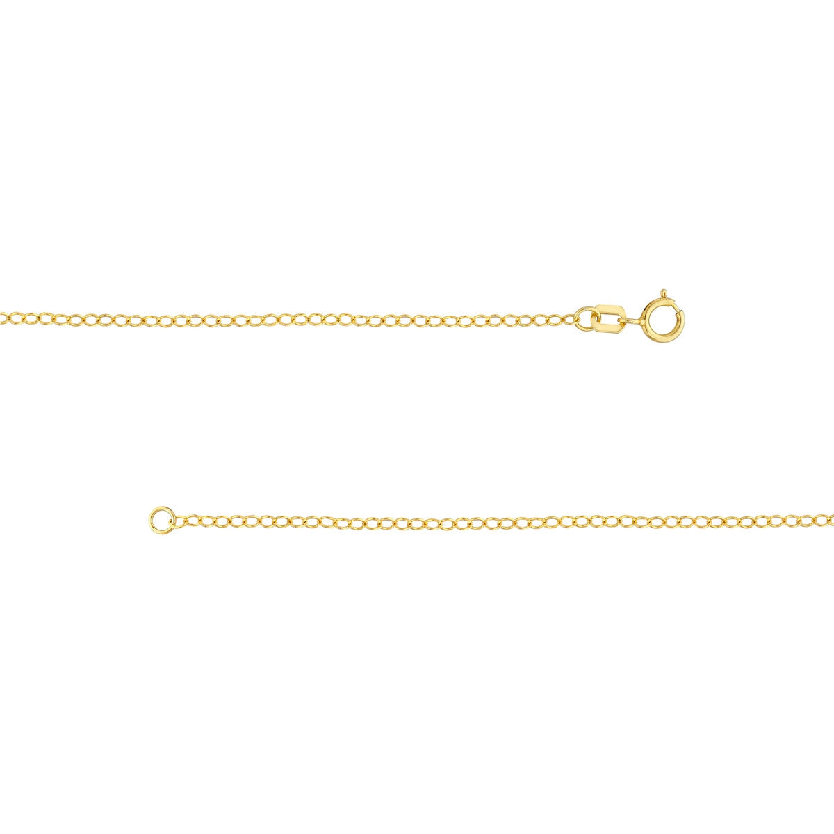 14K GOLD LARIAT WITH ENAMEL BEADS