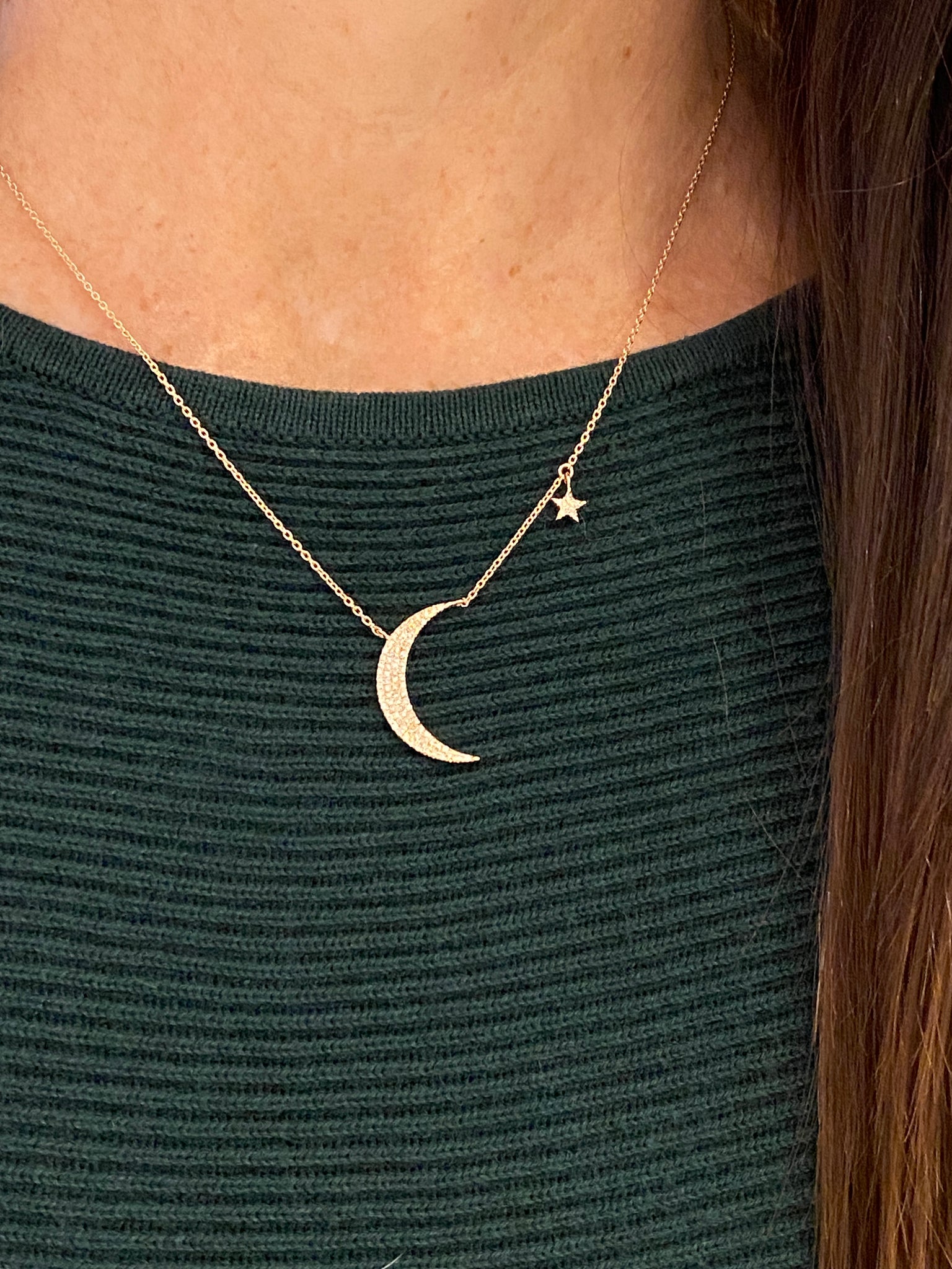 14K GOLD DIAMOND MOON AND STAR NECKLACE
Medium Diamond Moon and Star Necklace
Diamond Moon and Star Necklace
Moon and Star Diamond Necklace
Diamond Moon and Star Pendant Necklace
Moon and Star Necklace with Diamonds
Diamond necklace
Moon necklace
Star necklace
Pendant necklace
Fine jewelry
Luxury necklace
Gold necklace
Designer jewelry
Celestial necklace
Statement necklace
Luxury Medium Diamond Moon and Star Necklace
14K Gold Moon and Star Necklace
Fine Jewelry Diamond Moon and Star Necklace
Medium Diamond 