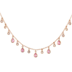 Pink 2025 sapphire necklace
